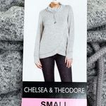Chelsea & Theodore Set of 2 Size S Sweaters Pink Gray Cowl Neck Cozy Tops Soft Photo 4