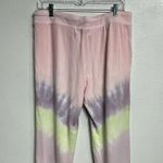 Wildfox Pink Aurora Wash Tie Dye Baggy Beach Joggers Sz L Photo 7