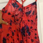 Free People Vintage  Candy Pin Up Red Floral dress Photo 6