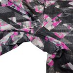 FILA  Running Black Pink Gray White Geometric Pattern Athletic Leggings XS Photo 4
