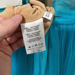Lee Sau  Carrie Tulle Dress Blue Size 2 Sleeveless Midi Party/Cocktail Formal Photo 8