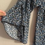 Winwin  Navy and White Patterned Blouse Photo 2