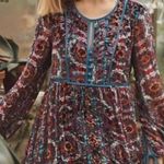Anthropologie  Abia Velvet Peasant Dress by Floreat, Boho Lined Women’s Small Photo 1