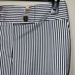 Chico's Chico’s size 00 (XS/2) crop mini sailor stripe hardware crop fashion deep navy Photo 1