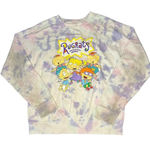 Nickelodeon Unisex Large Rugrats Tie-Dye Pullover Graphic Print Sweatshirt Photo 0