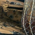 Brighton : Black/ Brown Wicker Shoulder Bag- Silver tone- Leather Trim- wear Photo 14