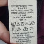 Free People Burgundy Short Sleeve Hi-Lo Top Size XS Photo 4