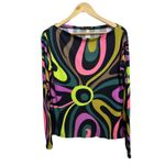 Emilio Pucci  Marmo-Print ‎ Multicolored Top Silk Size 2 $935 Photo 1