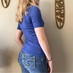 belle du jour Royal Blue Henley Top Photo 5