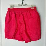 Kathy Ireland Vintage 90s Shorts Women's Medium Red High Rise Nylon Baggy Photo 0