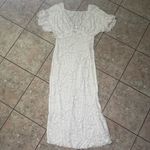 Free People  Sz XS LIBBY LACE MIDI DRESS IVORY EUC Photo 3