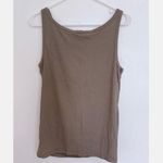 Banana Republic NWT!  Sz L Silky Cotton Taupe / Beige Tank Top Beautiful! Photo 1
