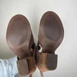 Not Rated Women's Brown Peep Toe Cutout Block Heel Booties Size 10 Photo 3