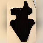 PINK - Victoria's Secret Victoria’s Secret Black Crinkle Cutout One Piece Cheeky Swimsuit Size Medium Photo 10