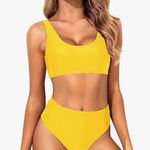 Tempt me Women Cheeky Cut 2 piece bikini high cut Yellow Size XS Photo 4