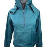 Hi-Tec  Teal Blue Outdoor Hiking Camping Half Zip Anorak Windbreaker Jacket Sz S Photo 0