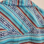 Ariat Western Shirt Womens Small Blue Striped Pearl Snap Aztec Rodeo Cowgirl Photo 7