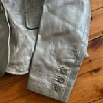 Worthington Metallic Blazer leather silver champagne vintage large Photo 1