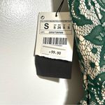 ZARA NWT  Green Lace Fit Flare Tulip Party Dress Small Photo 5