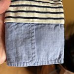 J.Crew Mercantile Cuffed Striped Boatneck Shirt Size XS Oversized Photo 7