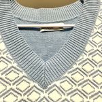 Hollister California Blue And White Sweater V-Neck Vest XS Photo 4