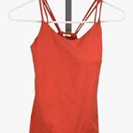 Lululemon Sunset Flow Tank Size Medium Cape Red Orange Neon Strappy Back Photo 0