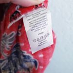 Loft  Red Floral Island Party Halter Romper Photo 8