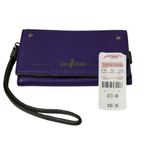 Cole Haan Wristlet Style B44152 Light Purple/Gray Leather Snap/Zipper Pricetag Photo 1