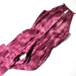 Cloth & Stone NWoT Anthropologie Maroon Tie Dye Sleeveless Cropped Jumpsuit M Photo 2