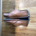 Will‎ Leather Good's Shoes Ludlow Oxford Dress Brown Basket Weave Laces Sz 9 D Photo 2