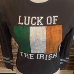 Luck of the Irish Black Long Sleeve Shirt Size XS Photo 1
