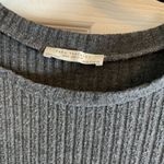 ZARA  Trafaluc Grey Short Sleeve Ribbed Dress size medium Photo 1