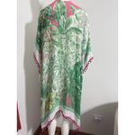 Shiraleah  Women’s Floral Viscose Beach Cover-Up with Pom-Pom Trim Photo 7
