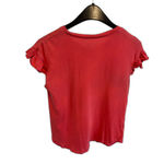 Kate Spade | Broome Street Ruffle Tee in Peach Sherbet Size Small Photo 6