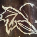 Ladies Velvet Double Sided Leaves Print Soft Long Fringe Scarf One Size Gray Photo 1