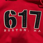 Boston University unisex Hockey team hoodie size large Red Photo 1