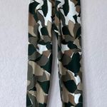 Aerie Green Printed Real Me Smocked Waistband Legging SIze X-Small Photo 6