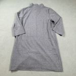 ZARA  Woman Midi Dress L Gray Ribbed Knit Long Sleeve Mock Neck Knee Lenght NWT Photo 1