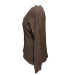 Seven7  Waffle Dusty Mauve Top Small With Button Detail Thermal V Neck EUC Photo 1