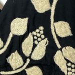 Johnny Was  Joystick Embroidered Black Cream Cotton Mini Dress Small Photo 12