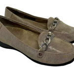 Vionic  Alda Leather Loafer‎ Orthotic Shoe Flats in Beige Tan Size US 7 Wide Photo 0