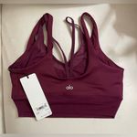 Alo Yoga NWT Airlift Double Trouble Sports Bra Wild Berry SOLD OUT Color Size M Photo 5