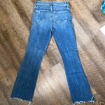 MOTHER THE INSIDER CROP STEP CHEW WASH DANCING ON COALS Hi Rise Kick Flare Ankle Blue Size 25 Photo 10