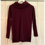 Tahari 100% merino wool maroon cowl neck sweater small Photo 7