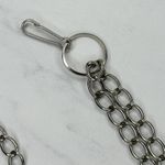 Coin Charm Silver Tone Metal Chain Link Belt Small (S) Classical Y2K Edgy ā” Photo 4