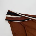 Robin Piccone  Simone Twist Bikini Bottom Size Small NEW Stripe Swim Cocoa NWOT Photo 6