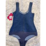 Commando  Denim Square neck Light Indigo Bodysuit Sz S NWT $138 Photo 9