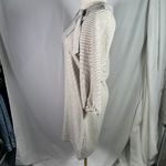 Dalia Striped Knit Dress Women's Long Sleeve Tie Neck Casual‎ Tan Size XS Photo 4