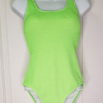 NWOT Swimsuit Textured One Piece Green Size M Photo 0