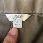 J.Jill size 8 cotton cargo shorts tie waist olive army green chino casual comfy Photo 1